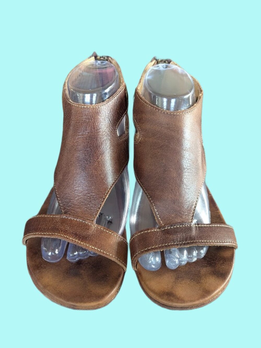 Bed Stu Tan Leather Rustic SOTO Flats - Women's Size 9 - Picture 6 of 15